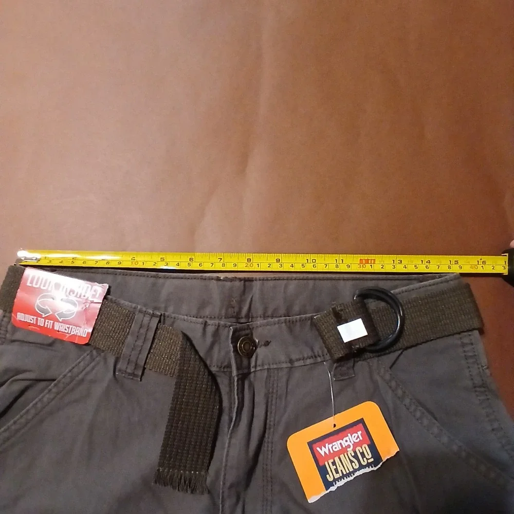 Wrangler Jeans Boy Youth 14 Husky Grey Adjustable Waist Cargo Pant